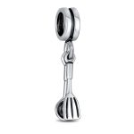 Chef Cook Culinary Utensils Dangle Charm Bead Sterling Silver for Bracelet