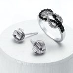 Traditional Classic Round Woven Twisted Rope Cable Love Knot Ball Stud Earrings Rose Gold Plated .925 Sterling Silver - Image 5