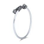 Western Style Knotted Ball Bangle Bracelet Stackable Oxidized Silver Cuff - Image 2