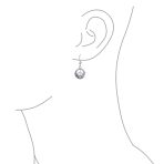 Retro Celtic Knotwork Dangle Earrings in Oxidized  Sterling Silver - Image 3