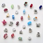 Ladybug Insect Flower Glass Charm Bead for European Bracelet Silver Core - Image 3