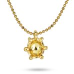 Small Red Enamel Ladybug Pendant Necklace Stud Earrings Set - Image 4