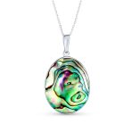 Lapis Turquoise Abalone Tree of Life Pendant Necklace in Sterling Silver - Image 7