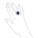 Western Jewelry Boho Silver Ring with Large Gemstone Filigree and Moonstone - Image 3