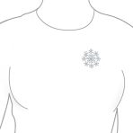 Large CZ Pave Snowflake Brooch Pin Silver Plated Brass Winter Holiday Scarf - Image 4