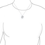 Celtic Shamrock Four Leaf Clover Pendant Necklace 14K Gold - Image 3