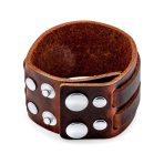 Unisex Hip Hop Wrap Bracelet Retro Biker Punk Rocker Leather Wristband - Image 2
