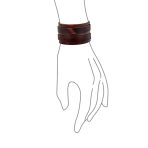 Unisex Hip Hop Wrap Bracelet Retro Biker Punk Rocker Leather Wristband - Image 3