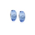 Set of 2 Translucent Murano Faceted Glass Charm Bead with Sterling Silver Core - Image 5