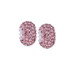 Set of 2 Solid Crystal Spacer Charm Bead Sterling Silver Core - Image 11