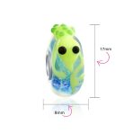 Lime Green Lizard Glass Charm Bead for European Bracelet - Image 3