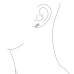 Created Blue Opal Inlay Garden Gecko Lounge Lizard Stud Earrings .925 Sterling Silver - Image 6