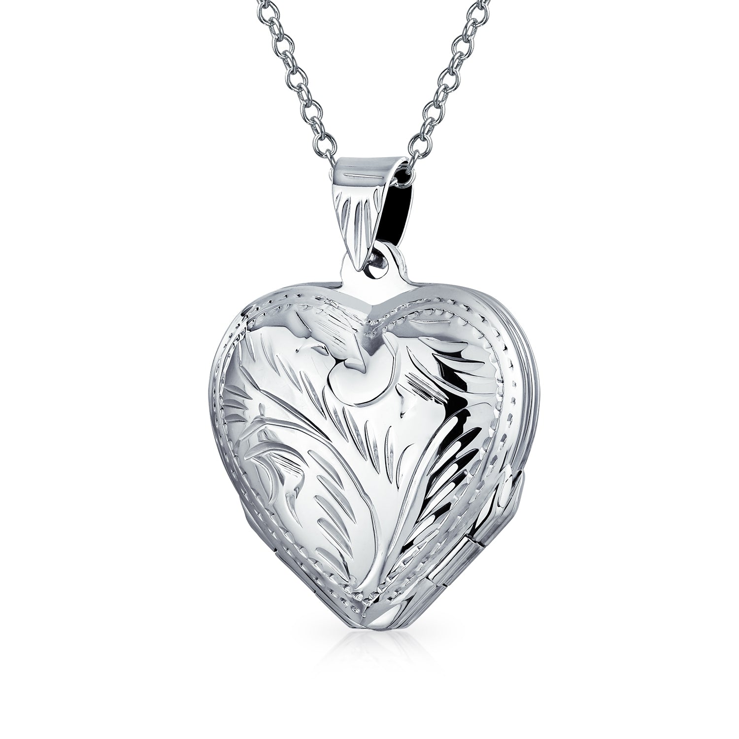 locket-pendant-heart-silver-four_af2-9050023_1 Vintage Heart Locket Necklace Holds Multiple Photos Silver - Image 1