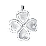 Vintage Heart Locket Necklace Holds Multiple Photos Silver - Image 3
