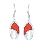 Nautical Beach Vacation Opal Dangle Gemstone Earrings in Sterling Silver - Image 2