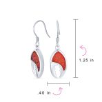 Nautical Beach Vacation Opal Dangle Gemstone Earrings in Sterling Silver - Image 4