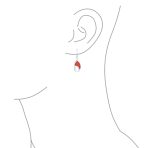 Nautical Beach Vacation Opal Dangle Gemstone Earrings in Sterling Silver - Image 3