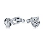Twist Love Knot Braided Cable Ball Shirt Cufflink for Men Executive Gift