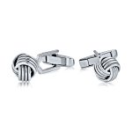 Twist Love Knot Braided Cable Ball Shirt Cufflink for Men Executive Gift