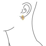 Fashion Square 2 Tone Rope Love Knot Clip On Earrings Non Pierced Ears Gold & Silver Plated - Image 11