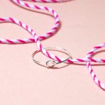 Tiny Stackable Religious Infinity Love Knot Ring 1MM Band .925 Sterling Silver - Image 6