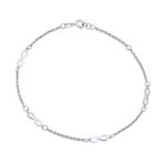 Dainty Romantic Love Knot Multi Infinity Symbol Anklet Ankle Bracelet Sterling Silver Size 9 To 9.5 Inch