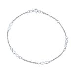 Dainty Romantic Love Knot Multi Infinity Symbol Anklet Ankle Bracelet Sterling Silver Size 9 To 9.5 Inch