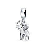 Lucky Animal Bambi Elephant Dangle Charm Bead .925 Sterling Silver Fits European Bracelet