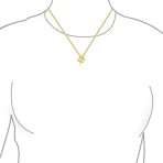Celtic Shamrock Four Leaf Clover Pendant Necklace 14K Gold - Image 4