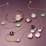 Pink Double Teardrop Dangle Earrings Leverback 14K Gold Plated Sterling Silver - Image 6