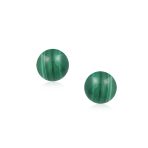 Classic 6MM Light Orange Coral Gemstone Drop Ball Earrings in Sterling Silver - Image 14