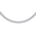 Vintage Art Deco Collar Necklace Clear White Cubic Zirconia for Bridal Events - Image 5
