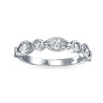 Vintage Style Cocktail Statement Ring with Cubic Zirconia in Sterling Silver - Image 2