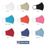 Cotton Fabric Face Mask Reusable Nose Clip Filter Pocket - Image 3