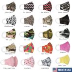 Cotton Fabric Face Mask Reusable Nose Clip Filter Pocket - Image 4