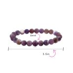 Natural Stone Multi Color Stackable Round 8MM Ball Beads Strand Stretch Bracelet - Image 66