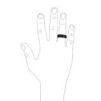 Men's Tire Band Ring Mechanic Car Racer Wide Tread Matte Black Titanium - Image 3