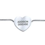 Feminine Heart Charm Medical ID Bracelet Silver Tone Stainless Steel Chain - Image 7