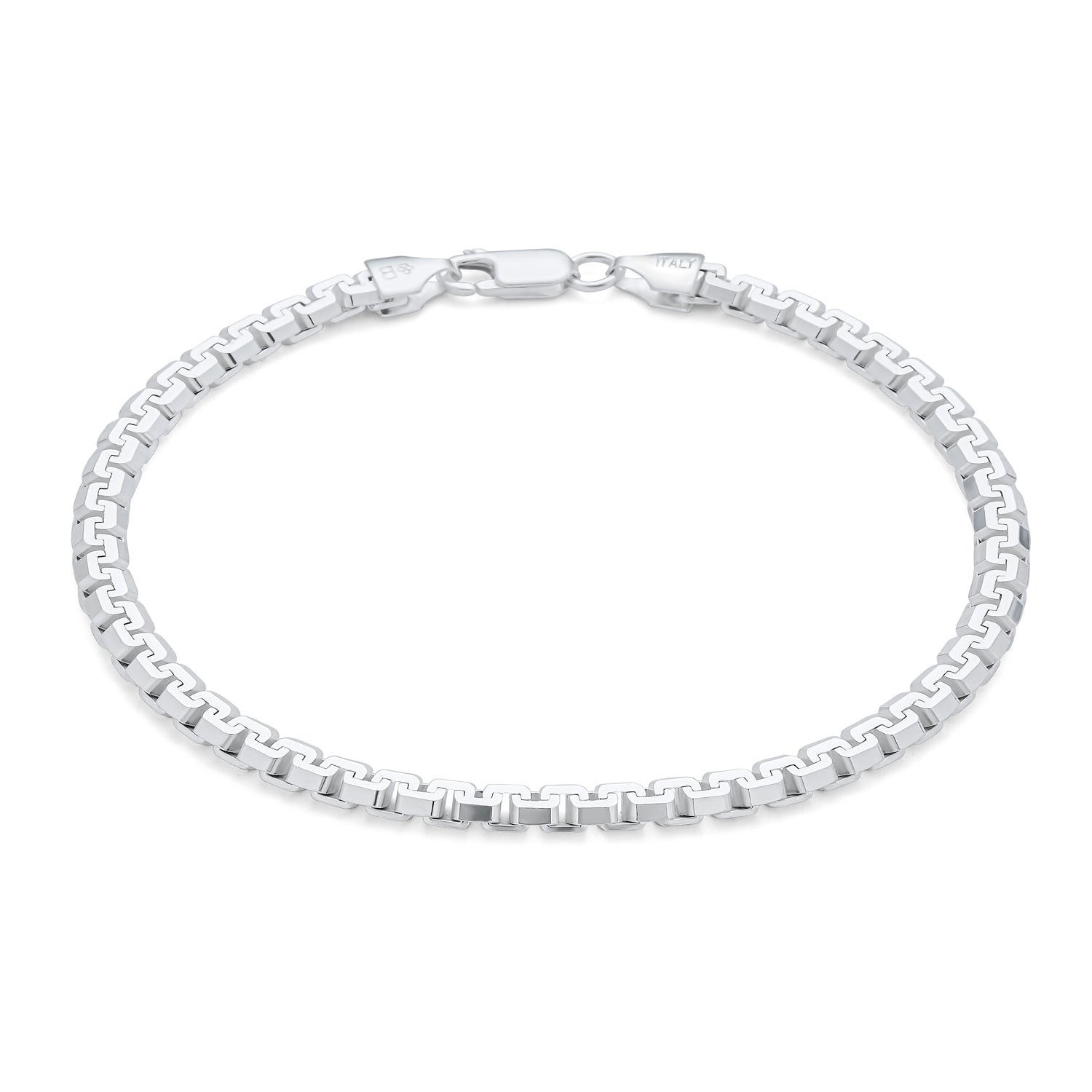 men_27s-unisex-solid-heavy-strong_20-franco-chy-frano220r_1 Heavy Franco Chain Link Bracelet Silver 8.5 Inch Italy - Image 1