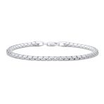 Heavy Franco Chain Link Bracelet Silver 8.5 Inch Italy - Image 2