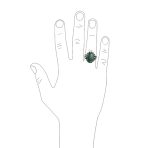 Animal Claw Large Oval Black Onyx Signet Ring Oxidized Silver Handmade In Turkey - Image 15