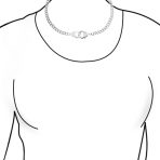 Punk Rocker Biker Jewelry Chain Statement Handcuff Necklace Stainless Steel 20 Inch - Image 2
