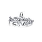 Set of 3 Inspirational Words Peace Love Hope Ring Set Sterling Silver - Image 2