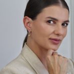 Set of Two Classic Round Drop Ball Earrings 18K Gold Plated - Image 3