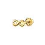 Petite Minimalist 14K Gold Cartilage Ear Stud Infinity Symbol Earring 1 Piece