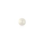 Tiny 4MM White Freshwater Cultured Pearl 14K Gold Stud Cartilage 1 Piece Earring - Image 2