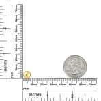 Classic Yellow 14K Gold Ball Stud Earrings Safety Screw Back 6MM - Image 13