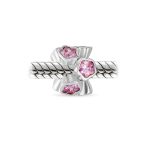CZ Bezel Set Cluster Star Flower Spacer Charm Bead Gold Plated Sterling Silver - Image 2