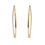 Delicate Minimalist Modern Long Thin Linear Threader Earrings Sterling Silver - Image 5