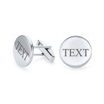 Monogram Initial Geometric Sterling Silver Shirt Cufflink for Men Gift - Image 4